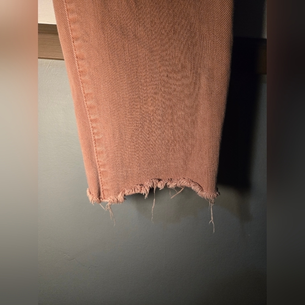 Gap True Skinny Jeans Womens 30 Coral Hi-Rise Distressed Hem - Picture 3 of 7